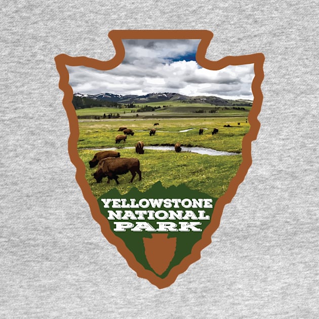 Yellowstone National Park arrowhead by nylebuss